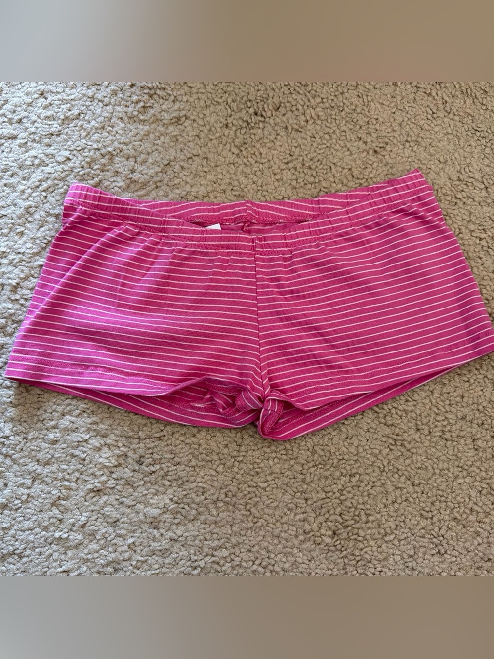 Brandy melville fuchsia pink striped boxer shorts underwear